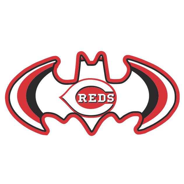 Cincinnati Reds Batman Logo fabric transfer